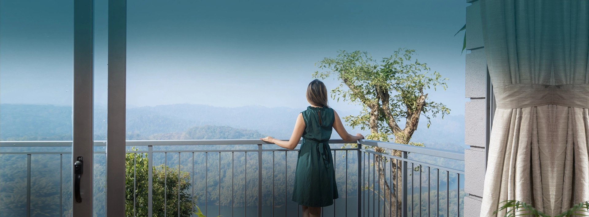 Oasis Vistas from your balcony at Ragamaya Spa & Resort in Munnar