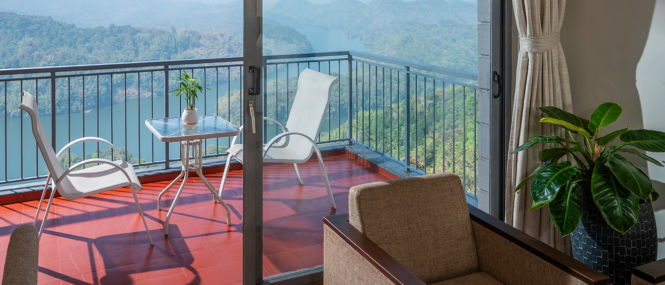 Breathtaking View of the Lake from Raga Lakeview Resort in Munnar